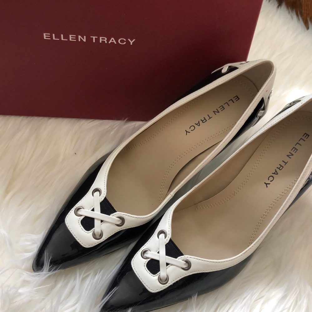 Brand New Ellen Tracy Patent heels 7.5